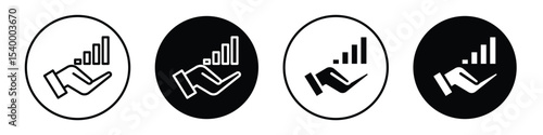 Growing profit icon