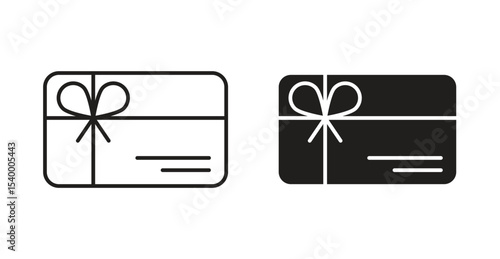 Gift voucher icon Logos. Flat Vector Icon Design Template