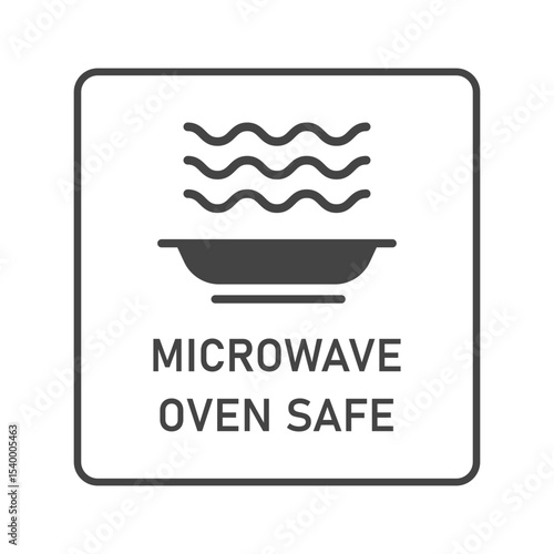Microwave Oven Safe sticker icon