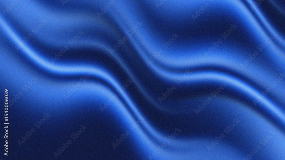 Fototapeta premium Blue light background wavy shapes