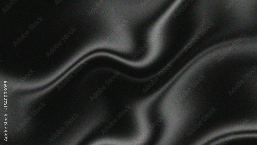 Fototapeta premium Abstract monochrome background wavy shapes with noise.