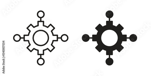 Function icon Logos. Flat Vector Icon Design Template