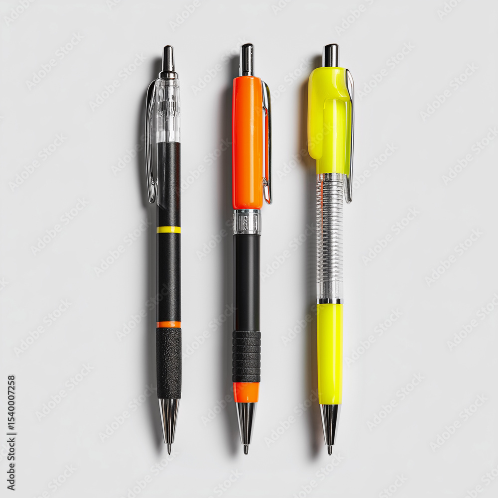 Fototapeta premium Mechanical pencil, ballpoint pen