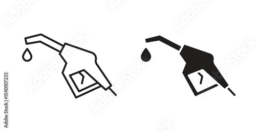 Fuel icon Logos. Flat Vector Icon Design Template
