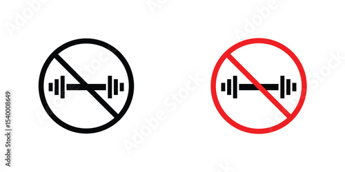 Forbidden barbell sign
