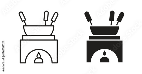 Fondue pot icon