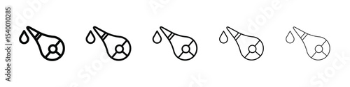 baby nasal aspirator icon isolated vector on white background set