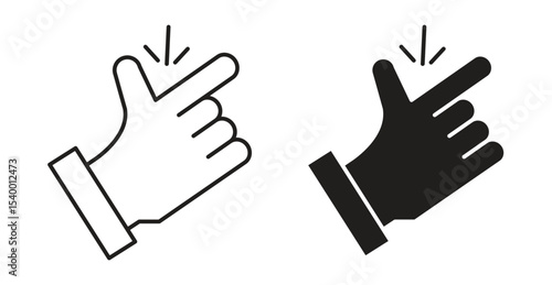 Finger snapping icon