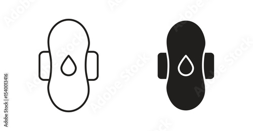 Feminine hygiene pad icon