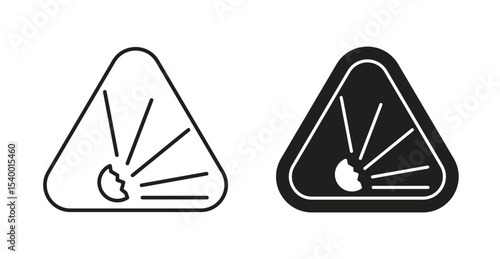 Explosive materials hazard sign