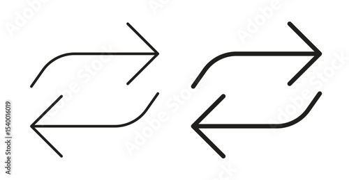 Exchange icon Logos. Flat Vector Icon Design Template