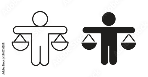 Ethics icon Logos. Flat Vector Icon Design Template