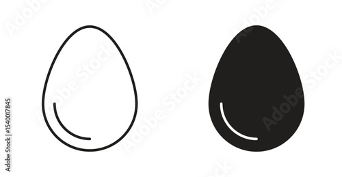 Egg icon Logos. Flat Vector Icon Design Template