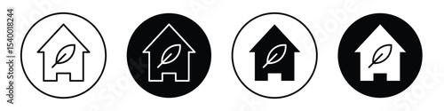 Eco house icon