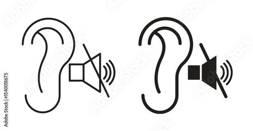 Ear deaf icon