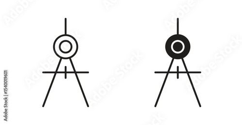 Drafting compass icon