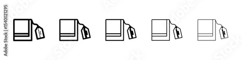 Discount on Sale icon isolated vector on white background set