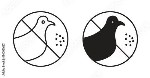 Do not feed birds sign