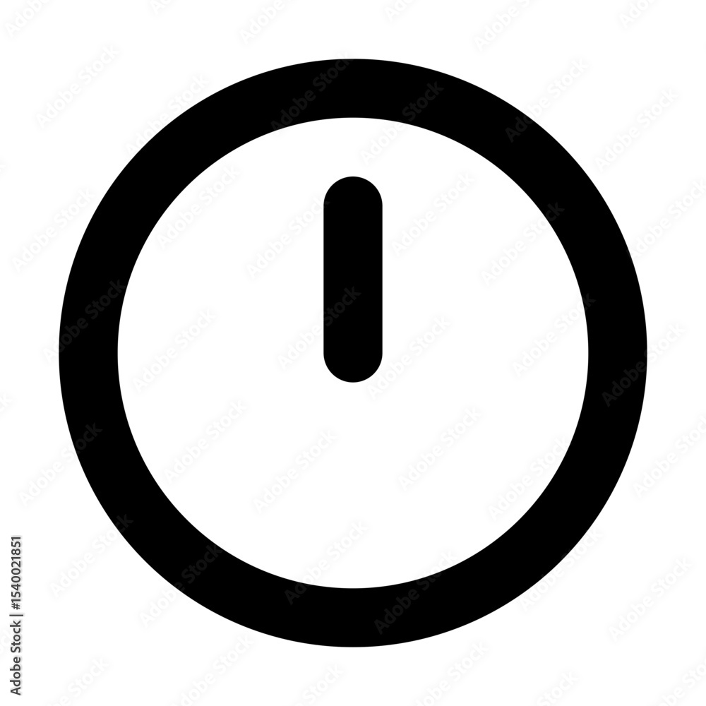 Clock (Vertical Line) / Exact Time Clock (Vertical Line) / Exact Time