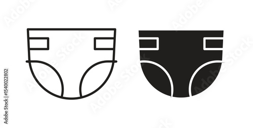 diaper icon Logos. Flat Vector Icon Design Template