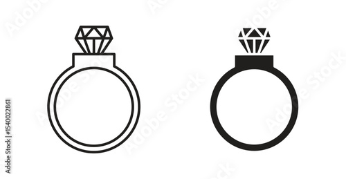 Diamond ring icon