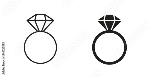 Diamond ring icon