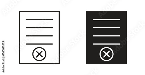 Delete document icon