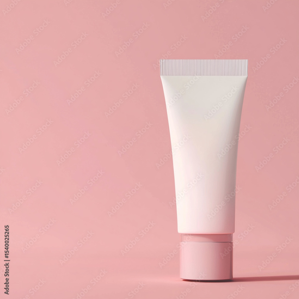Cream Tube on Soft Background with Copy Space Cream Tube on Soft Background with Copy Space