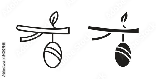 Cocoon icon Logos. Flat Vector Icon Design Template