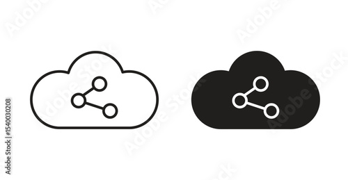 Cloud share icon