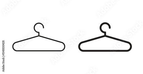 Clothes hanger icon for social media, app, and web design. Vector illustration.