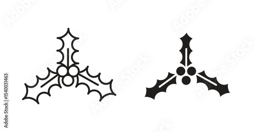 Christmas holly berry icon