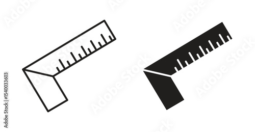 Carpenter ruler icon