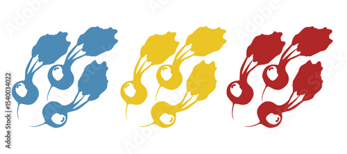 beetroot icon on white background, vector illustration