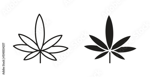 Cannabis leaf icon