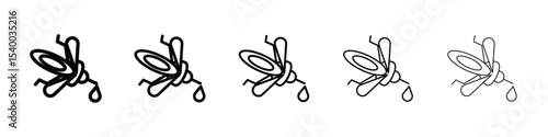 malaria icon isolated vector on white background set
