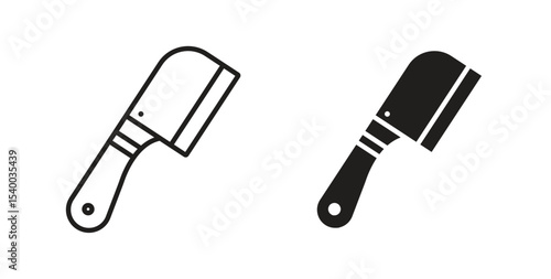 Butcher knife icon Logos. Flat Vector Icon Design Template