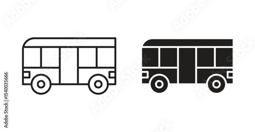 Bus coach icon