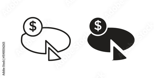 Budget planning icon Logos. Flat Vector Icon Design Template