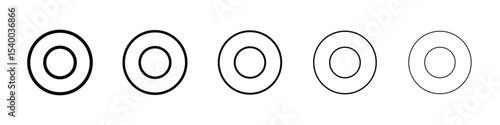 more button icon isolated vector on white background set