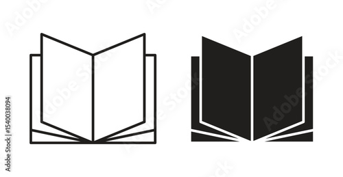 Book icon Logos. Flat Vector Icon Design Template