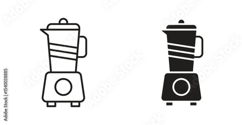 Blender icon Logos. Flat Vector Icon Design Template