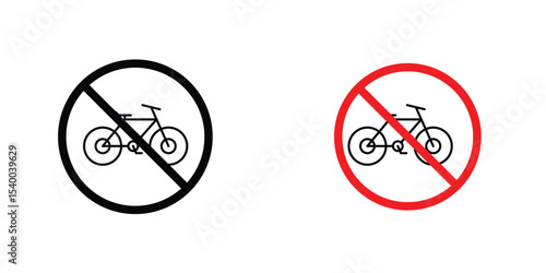 Bicycle prohibition sign