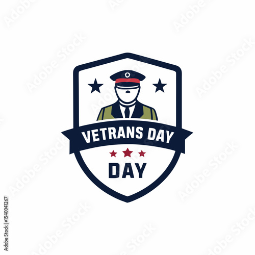 typography design of happy veterans day