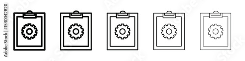 refinement icon isolated vector on white background set