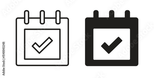 Appointment icon Logos. Flat Vector Icon Design Template