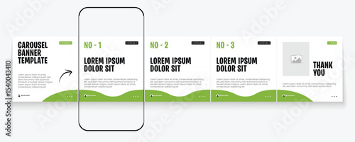 Tips Instagram social media carousel post template or LinkedIn carousel banner collection	