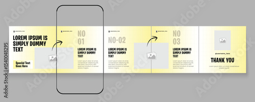 Tips Instagram social media carousel post template or LinkedIn carousel banner collection	