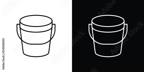 Bucket icon concept. vector set. Eps10
