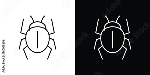 Bug icon concept. vector set. Eps10